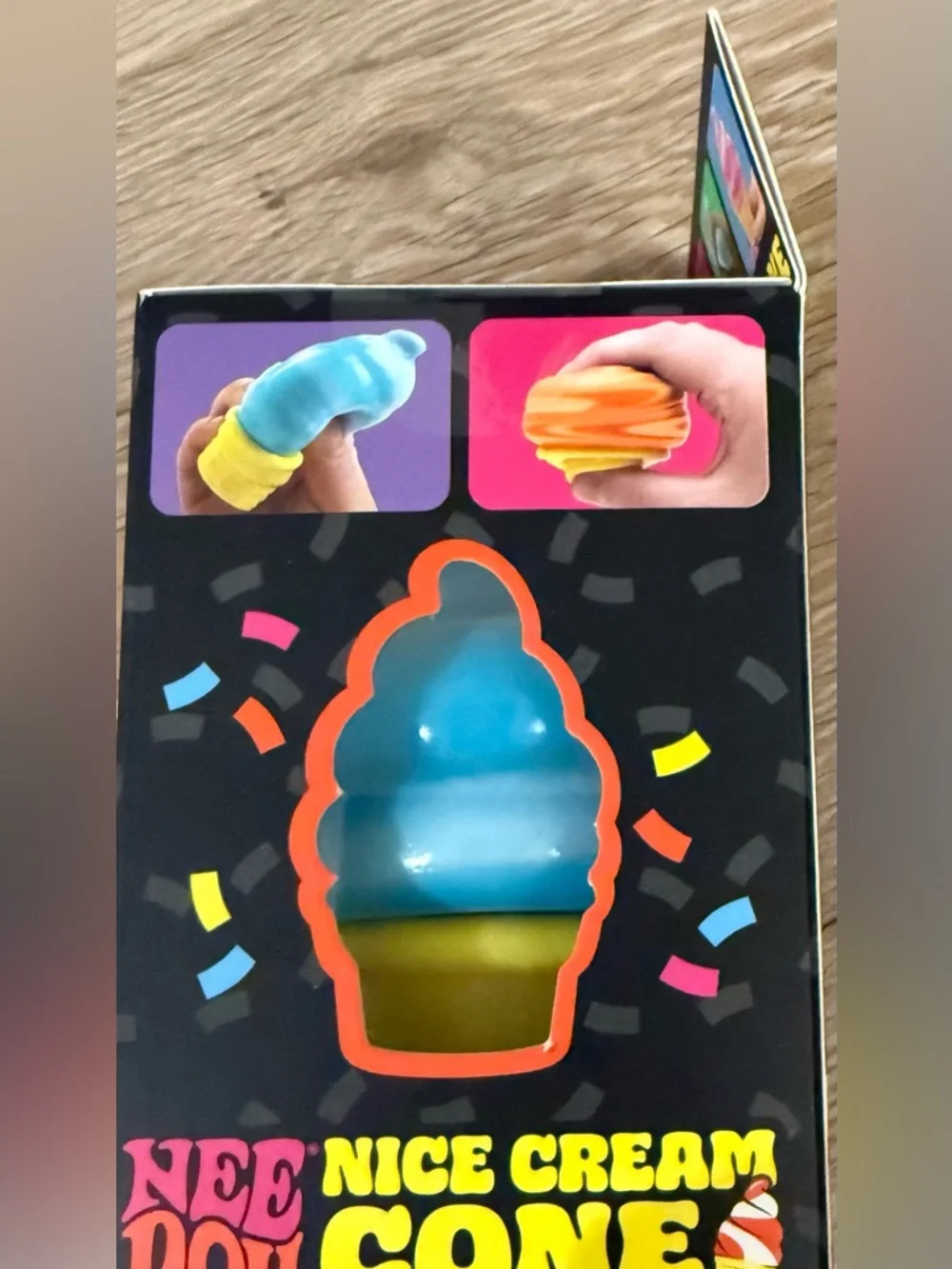 SCHYLLING NEEDOH Blue Nice Cream Cone Squishy Toy TRENDING EVERYWHERE New In Box